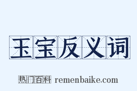 玉宝反义词是什么意思的图片